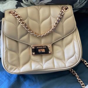 Blush pink and rose gold Michael kors purse